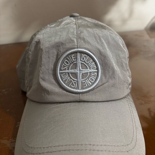 Stone Island Nylon Metal hat like new, gray, size M