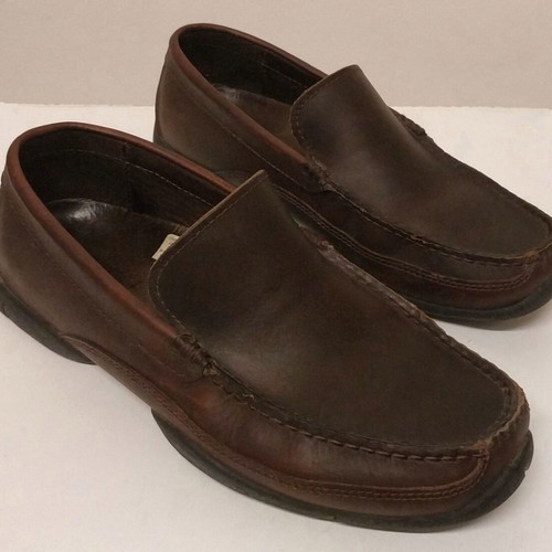Loafers Chicago casual men's shoes size 40 used, brown leather