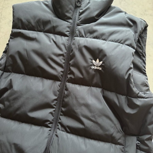 Adidas black puffer vest Small like new