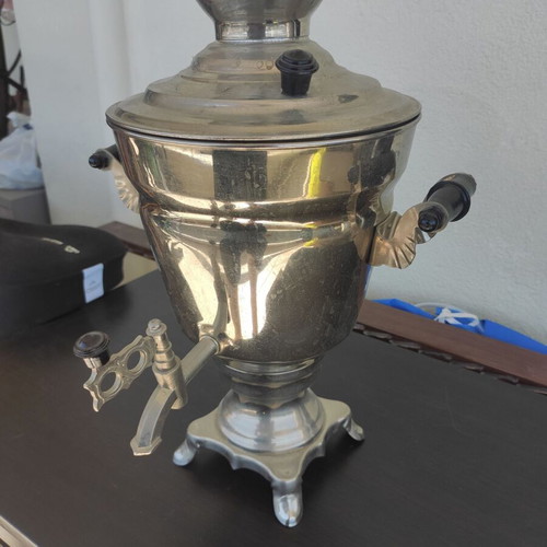 Vintage Samovar Soviet Era Silver-Plated Decorative