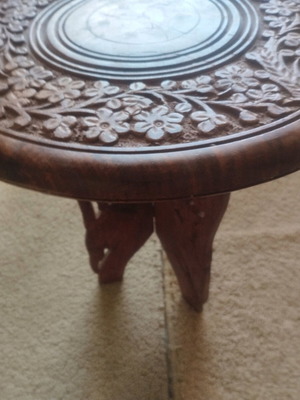 Wooden handmade table used with disassembly