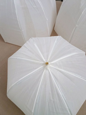 Small umbrella shades set of 5 new, without stand