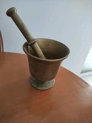 Bronze mortar used antique