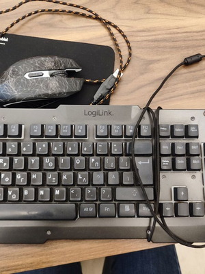 Logilink 100185 gaming combination set σαν καινούργιο με πληκτρολόγιο, ποντίκι και mousepad