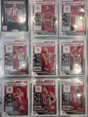 Panini Contenders EuroLeague 2025-26 μεγάλη συλλογή καινούργια