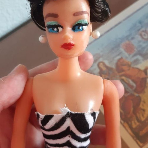 Barbie OOAK swimsuit inspired by Barbie's first swimsuit new