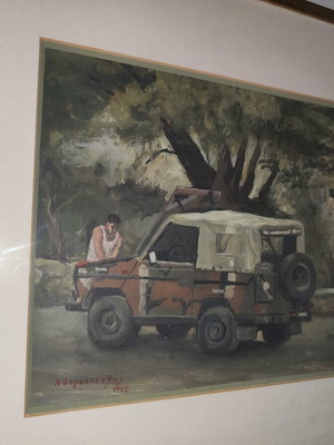 To Tzip painting by Konstantinos Kerestetzis like new, 1999, 45x50 cm