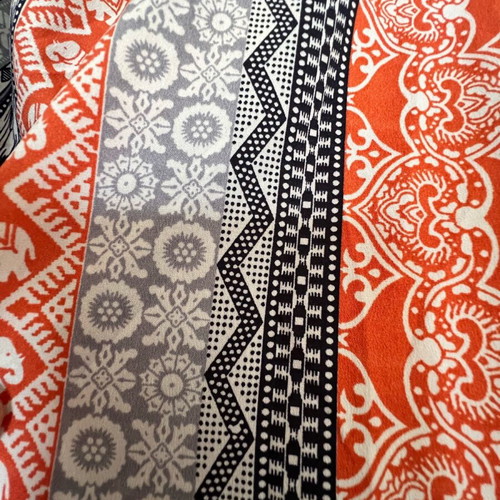 Long summer dress Amisu new, gray and orange, open back