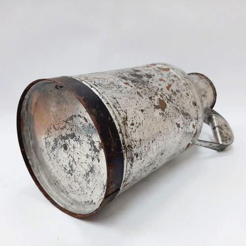 Vintage metal milk can 50s Bulgaria 36×16×9 cm