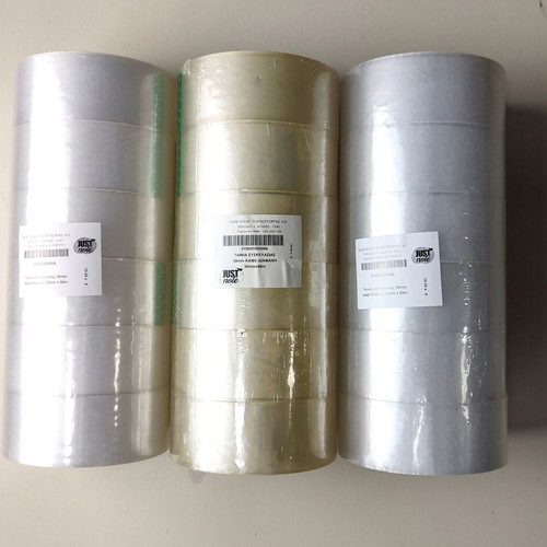 JustNote packing tape set 18 pieces 38mm x 66m new transparent