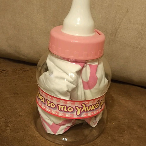 Children's pillowcase new for newborn girl with bottle-shaped piggy bank case