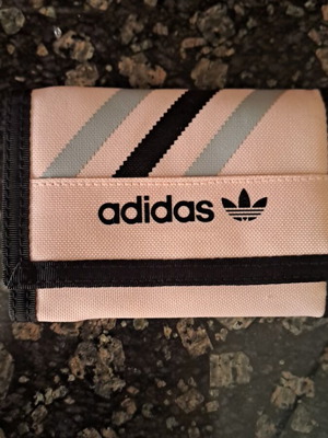 Adidas wallet like new, black and pink