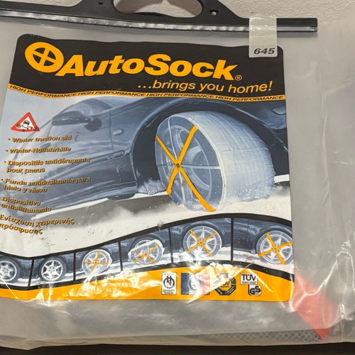 Autosock 645 tire snow cover like new