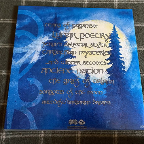 Nokturnal Mortum Lunar Poetry LP, blue and black