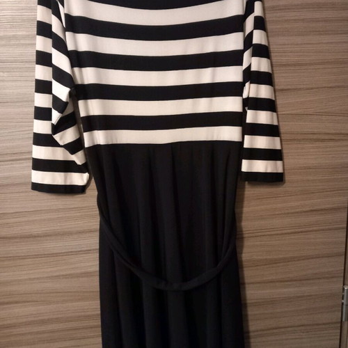 Marks & Spencer dress like new, striped with belt, size UK 20