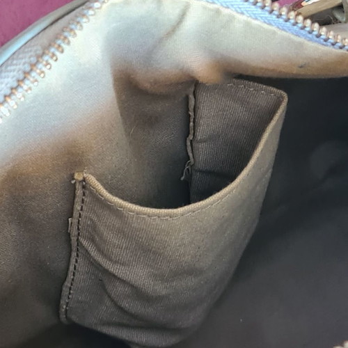 Folli Follie handbag used, genuine leather, grey