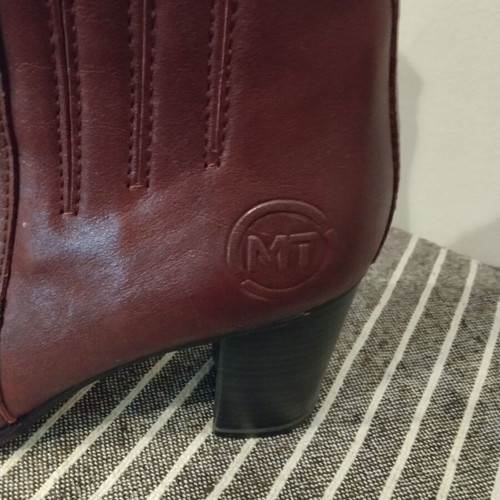 Marco Tozzi leather ankle boot brown size 36 like new