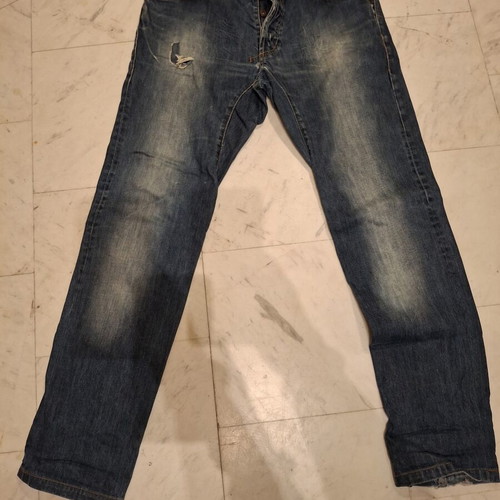 Staff and Go men's ripped jeans size 34 like new, beige and blue