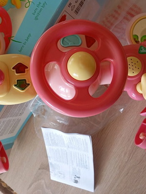 Mothercare baby steering wheel like new with cover