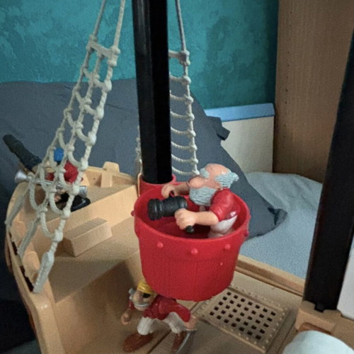 Μεγάλο πειρατικό καράβι Fisher-Price μεταχειρισμένο με φιγούρες και αξεσουάρ
