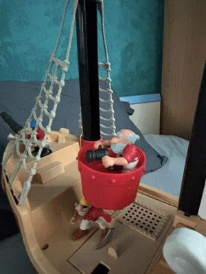 Μεγάλο πειρατικό καράβι Fisher-Price μεταχειρισμένο με φιγούρες και αξεσουάρ