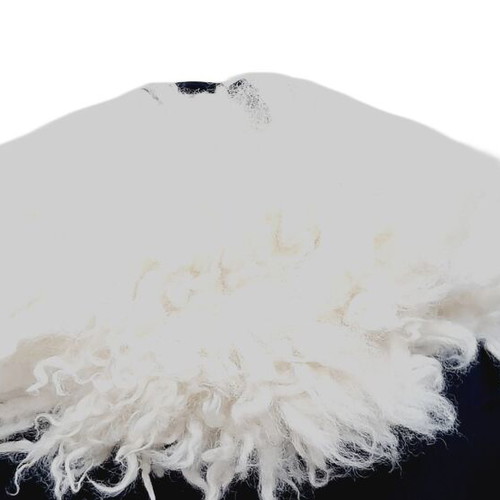 Sheepskin Women's Collar white, like new, 89×14 cm