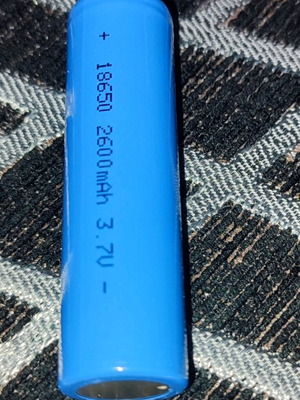 Επαναφορτιζόμενη μπαταρία 18650 Li-ion 2600mAh 3.7V καινούργια, 1τμχ
