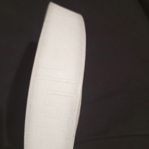 Men's leather belt white new with subtle design