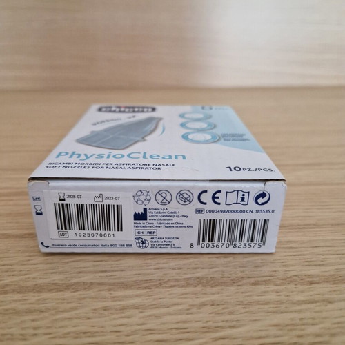 Chicco PhysioClean nasal aspirator replacement parts 10 pcs new