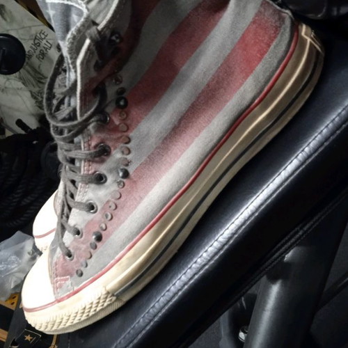 Converse All Star vintage American flag γκρι 44 σε άριστη κατάσταση