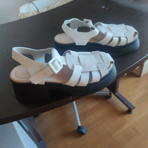 Platform sandals No Name Shoes new, size 39, white