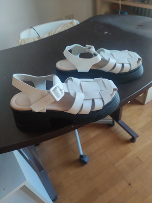 Platform sandals No Name Shoes new, size 39, white