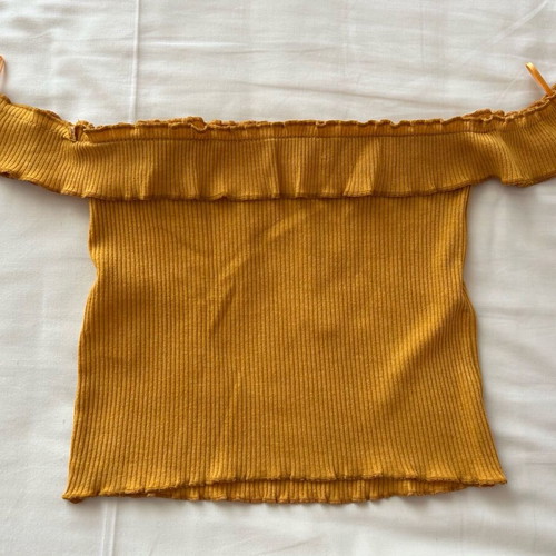 Bershka blouse yellow, like new, size S