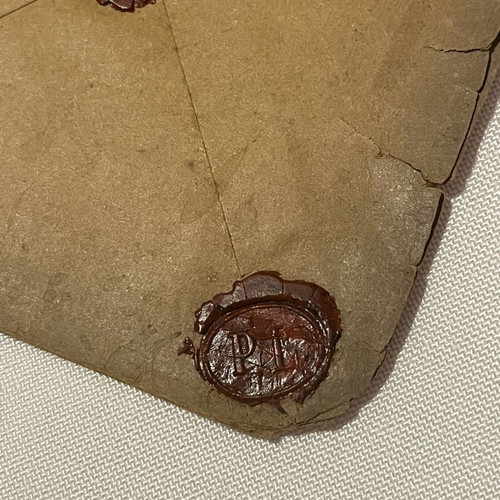 Rare 1890 Swiss postal cover with 5 red wax seals