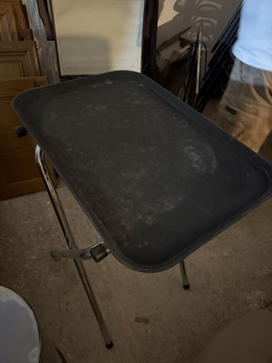 Serving tray with stand used, like new