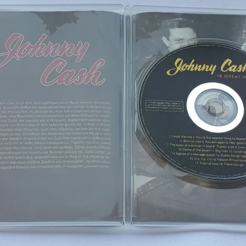 Johnny Cash 18 Great Hits CD, folk