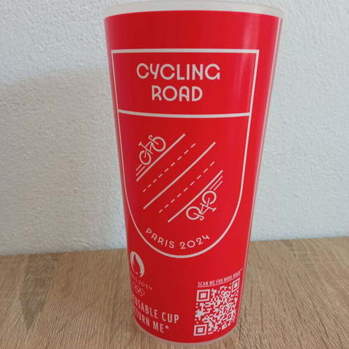 Collectible Coca-Cola plastic cup Paris 2024 Olympics like new 0.5L