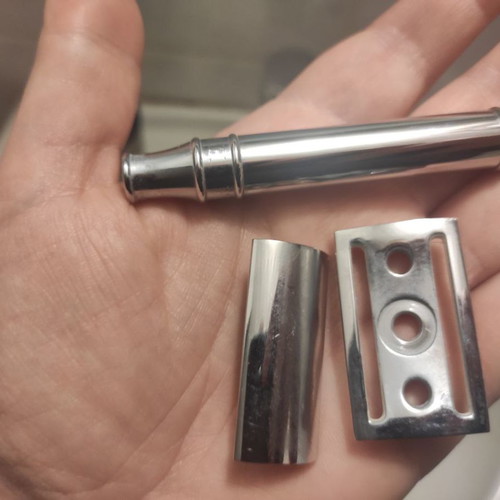 Edwin Jagger Chrome DE89BL double edge safety razor like new