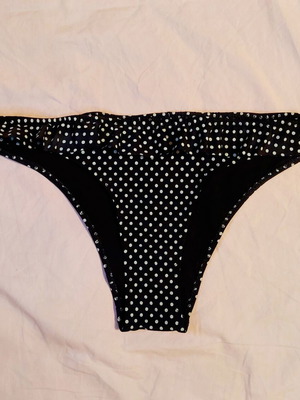 Polka Dot Swimwear Bottoms black, like new, size M