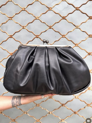 Brenda XL Clutch bag black new
