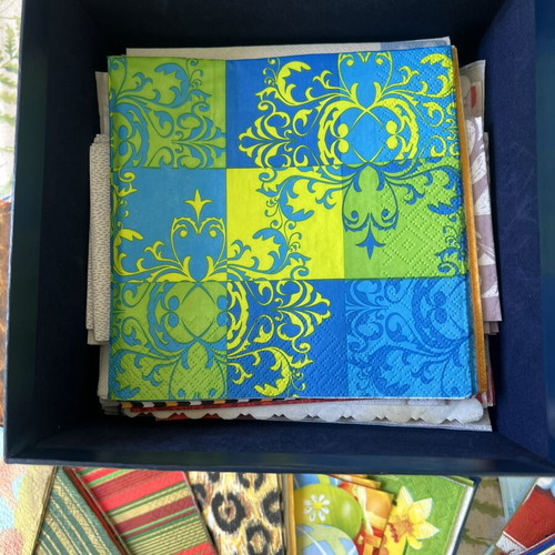 Napkin collection with box, like new