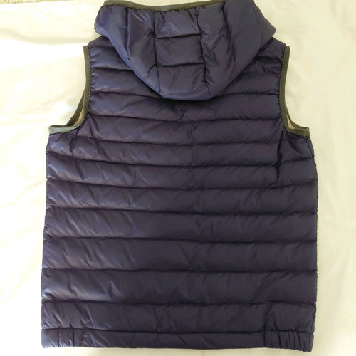 Sleeveless women's jacket like new, size M-L, beige and blue