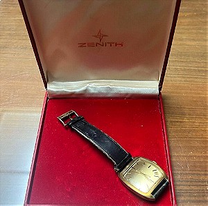 Zenith Respirator  Automatic Vintage Watch Mens Gold Plated Dial Date 32mm