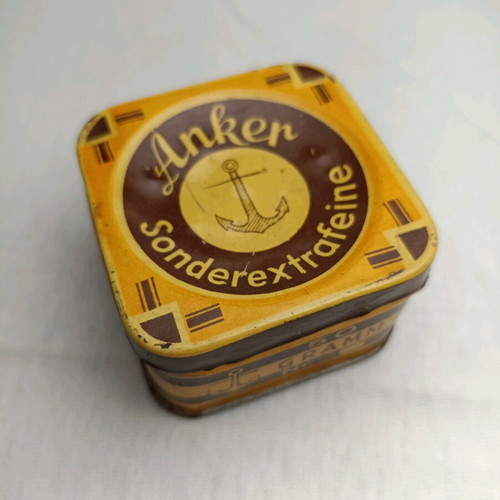 "Anker" Anchor vintage rare collectible sewing pin box used