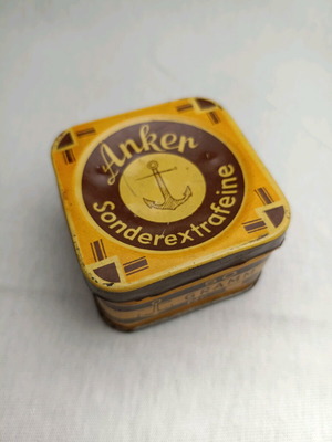 "Anker" Anchor vintage rare collectible sewing pin box used