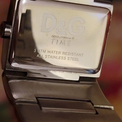 D&G 3ATM Dolce & Gabbana wristwatch, silver, women's