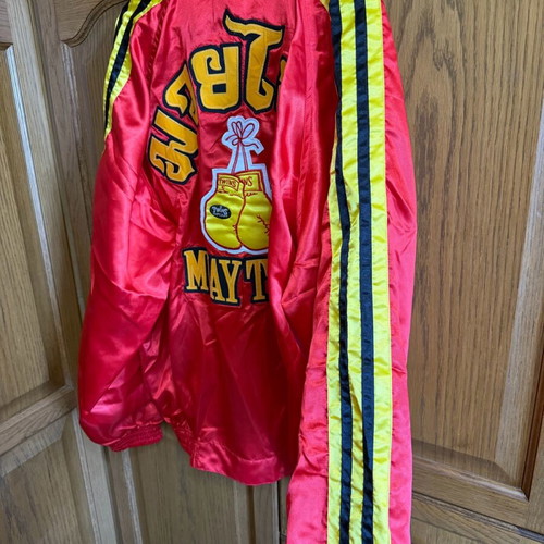 Twins tracksuit men XL red satin like new