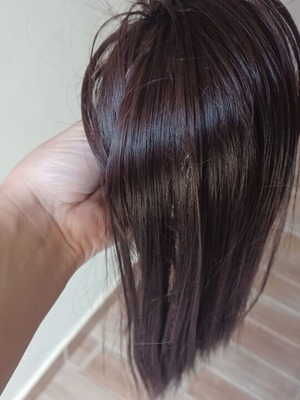 Synthetic Hair Extension Claw Clip Dark Brown Like New