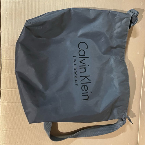 Calvin Klein Swim Bag Like New, Waterproof with Inner Pockets, Gray