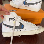 Nike αθλητικά σαν καινούργια, μέγεθος 39, άσπρα με πιτσιλιές